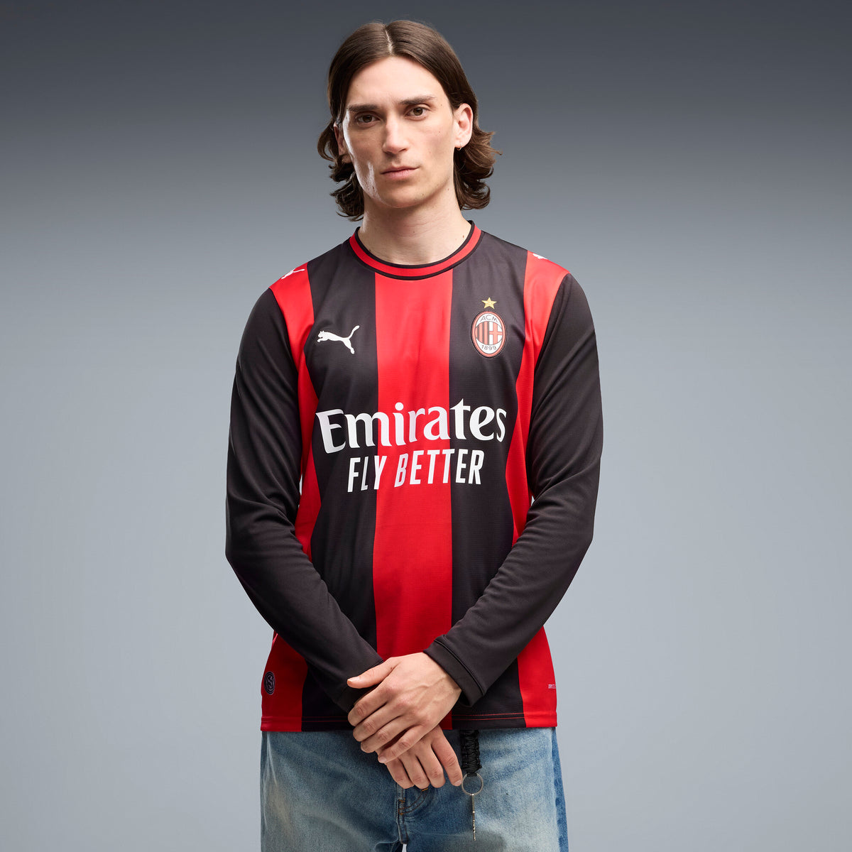 Puma AC Milan 26/27 Long Sleeve Home Jersey