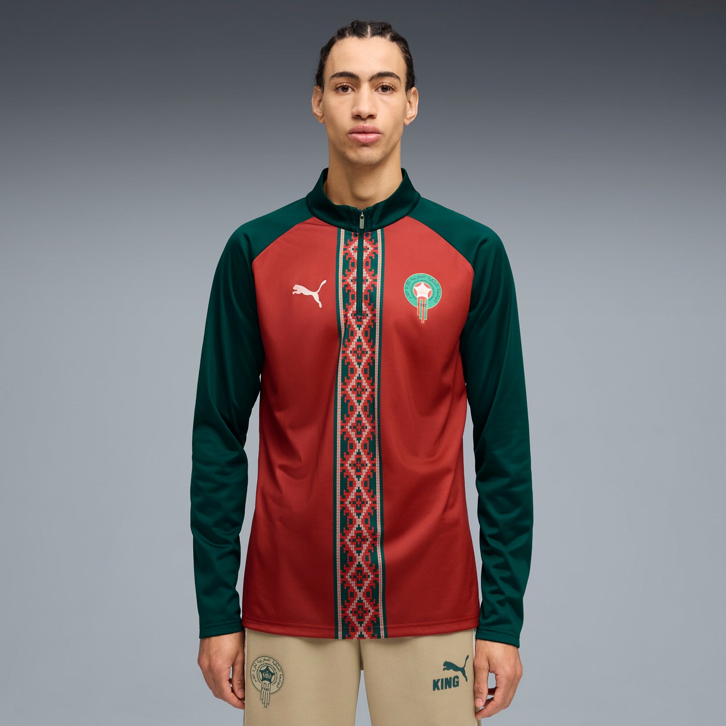 Puma Morocco 2026 Warm Up Quarter Zip