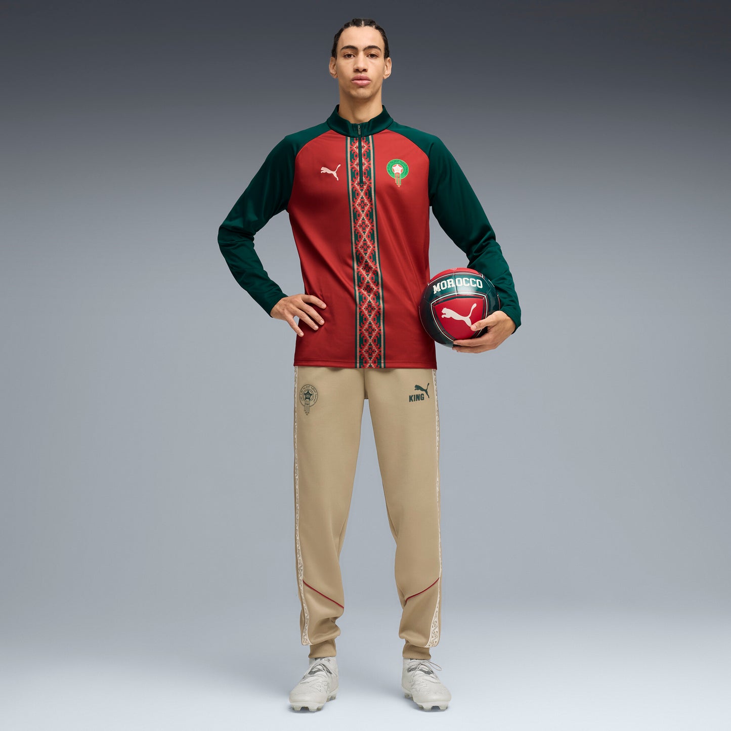 Puma Morocco 2026 Warm Up Quarter Zip