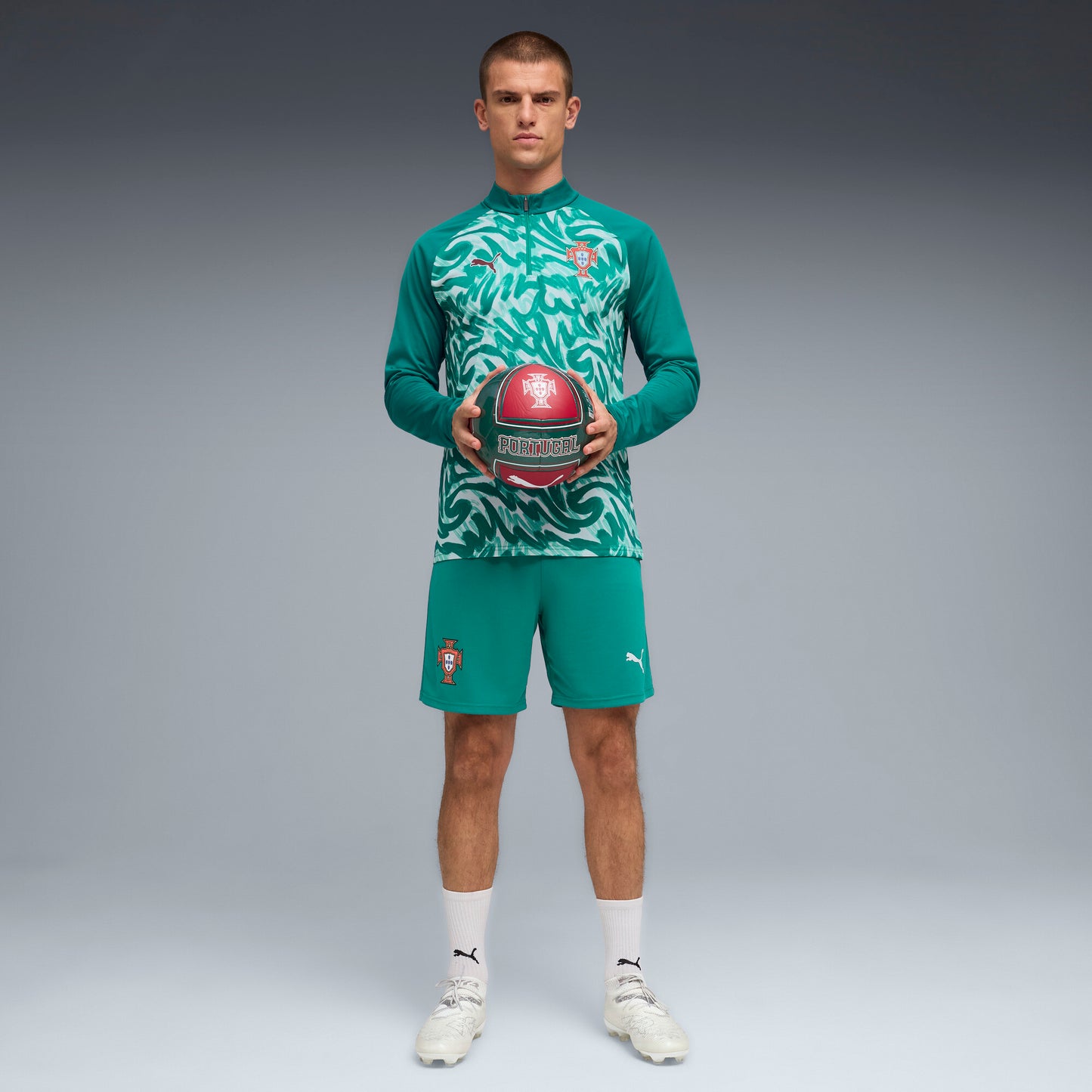Puma Portugal 2026 Warm Up Quarter Zip