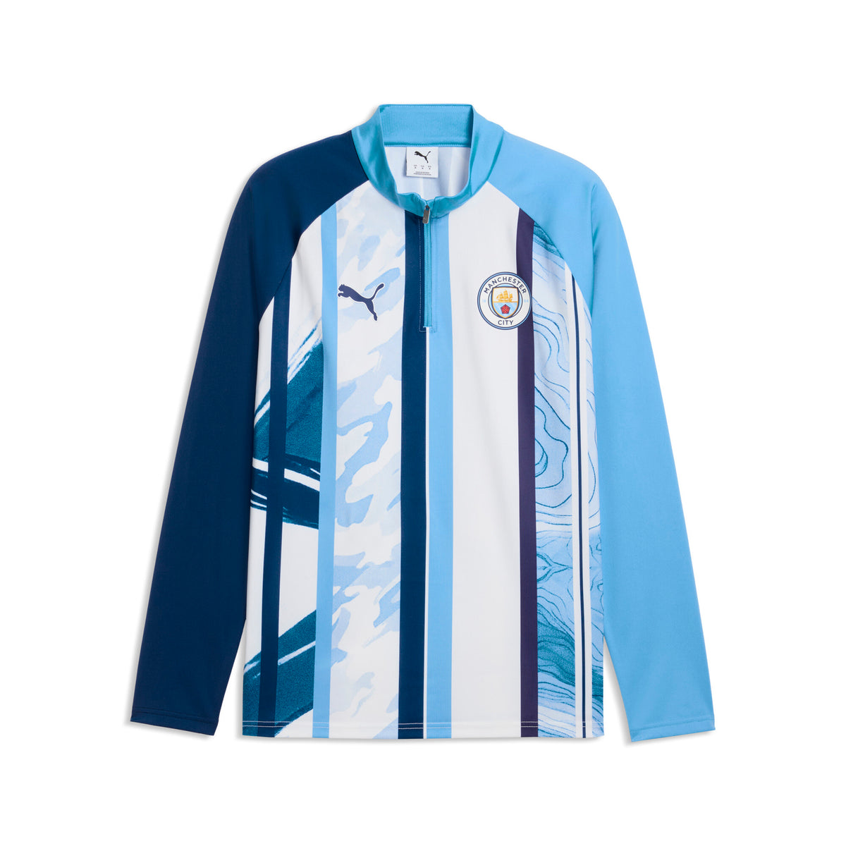 Puma Manchester City Warm Up Quarter Zip Top
