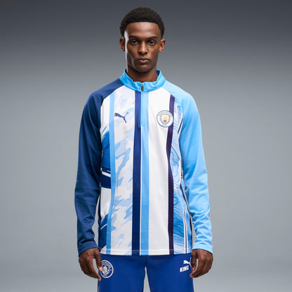 Puma Manchester City Warm Up Quarter Zip Top