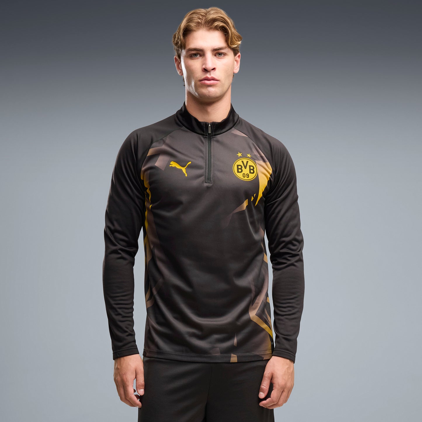 Puma Borussia Dortmund Warm Up Quarter Zip Top
