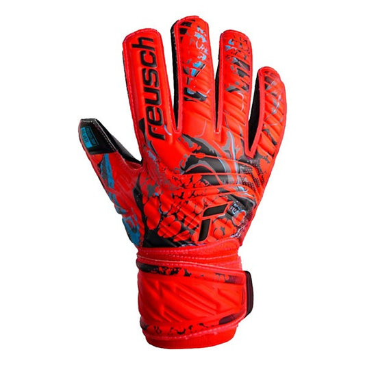 Reusch Attrakt Silver Youth Red/Black