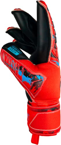 Reusch Attrakt Freegel Gold Finger Support Goalkeeper Gloves Red/Blue/White
