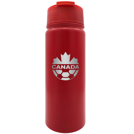 Canada Soccer Executive Water Bottle Red 18 OZ