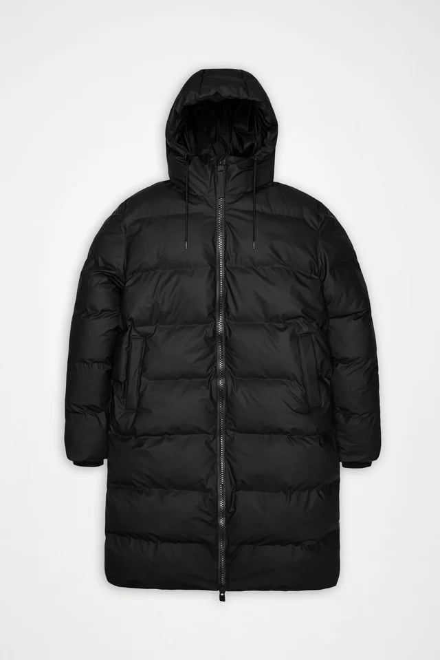 Rains Alta Longer Puffer Jacket Black