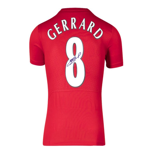 Steven Gerrard Authentic Signed 2005 Liverpool Champions League Final Jersey