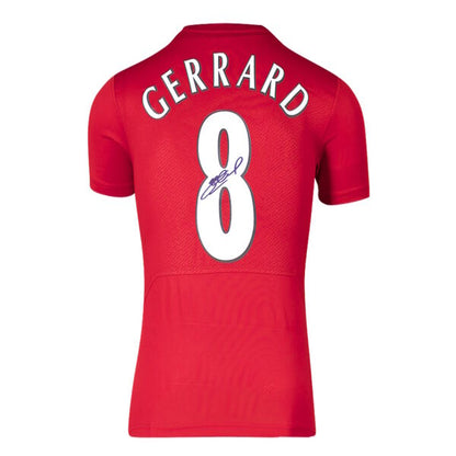 Steven Gerrard Authentic Signed 2005 Liverpool Champions League Final Jersey