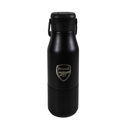 Arsenal Stainless Steel Black Water Bottle (650 ML)