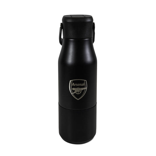 Arsenal Stainless Steel Black Water Bottle (650 ML)