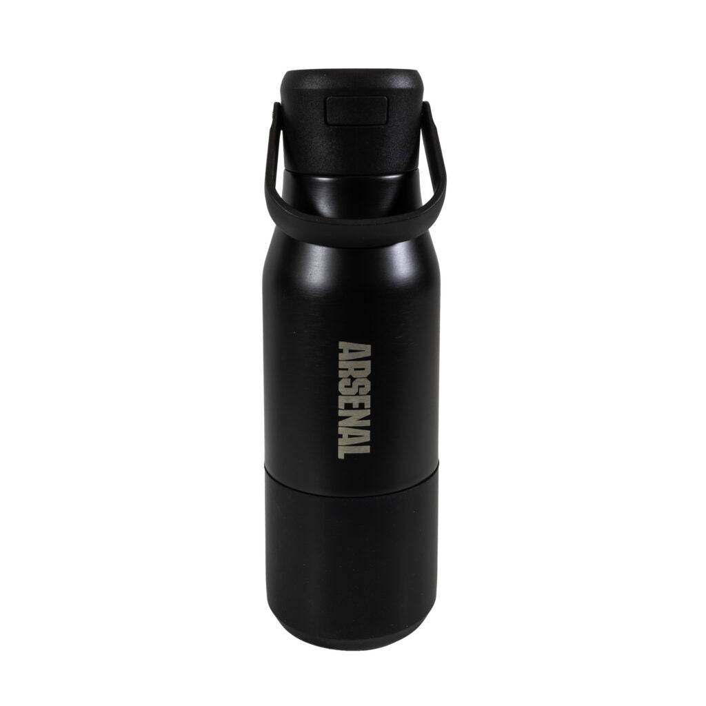 Arsenal Stainless Steel Black Water Bottle (650 ML)