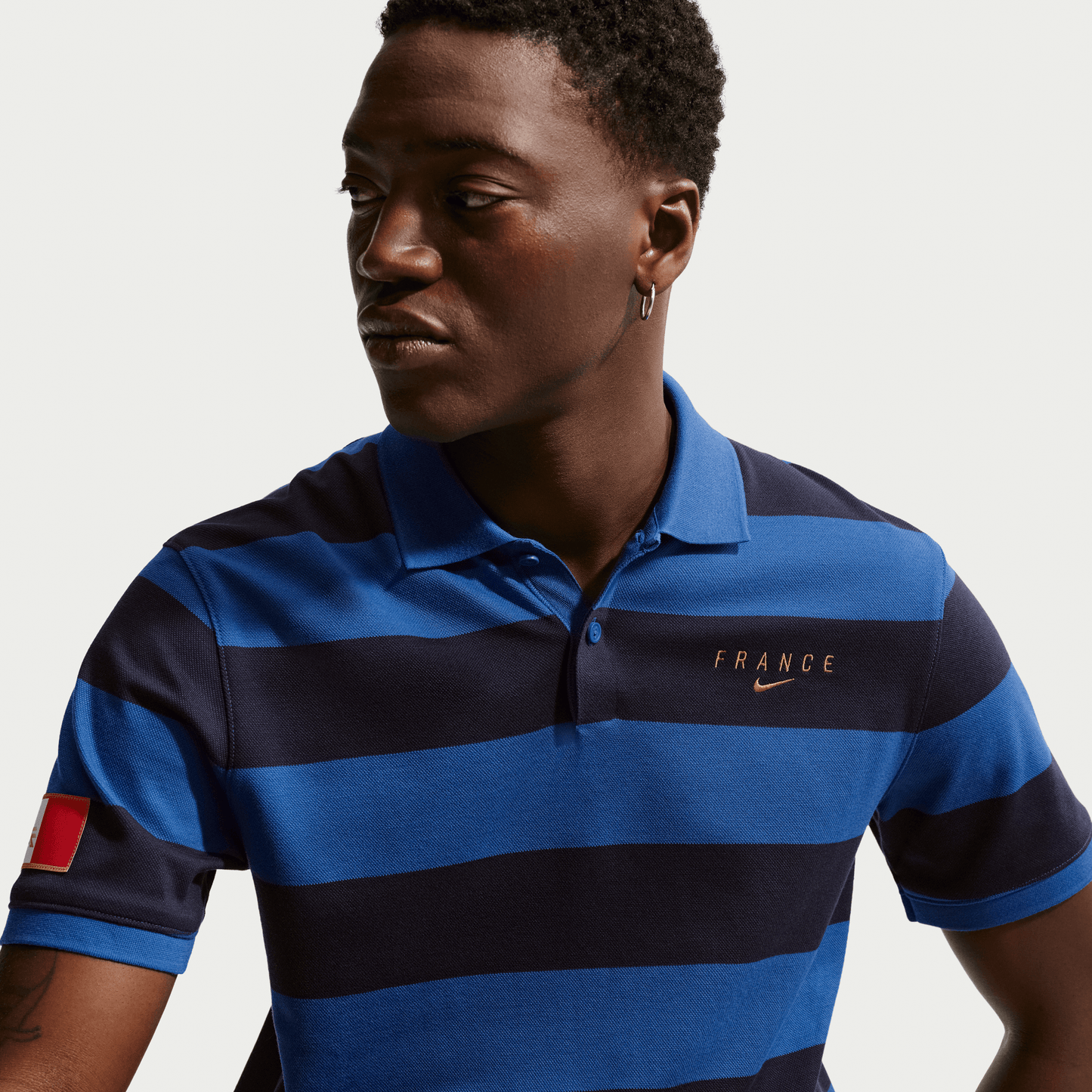 Nike France 2026 Hooped Polo Shirt