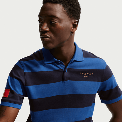 Nike France 2026 Hooped Polo Shirt