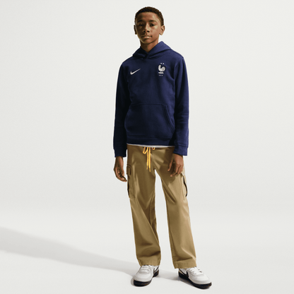 Nike France 2026 Club Pullover Hoodie Youth