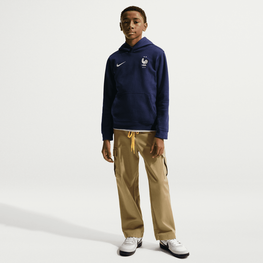 Nike France 2026 Club Pullover Hoodie Youth