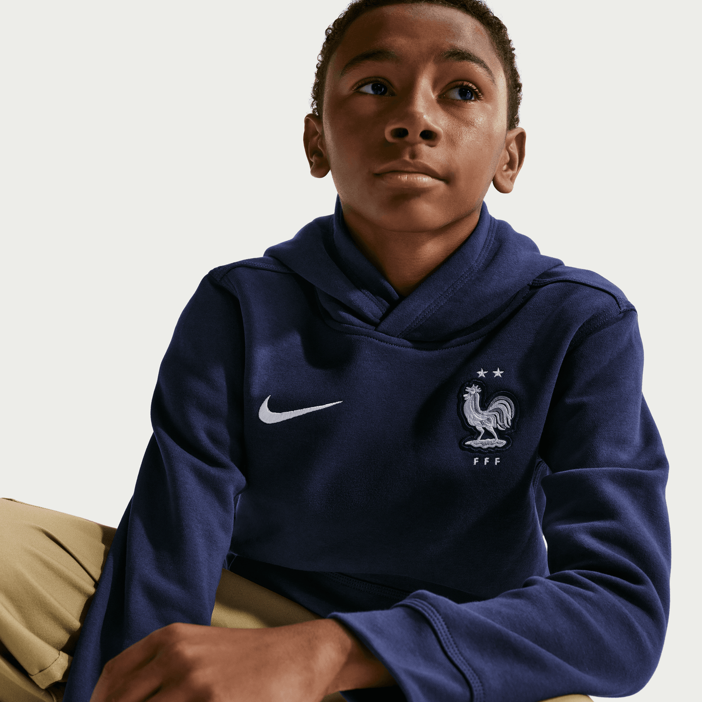 Nike France 2026 Club Pullover Hoodie Youth