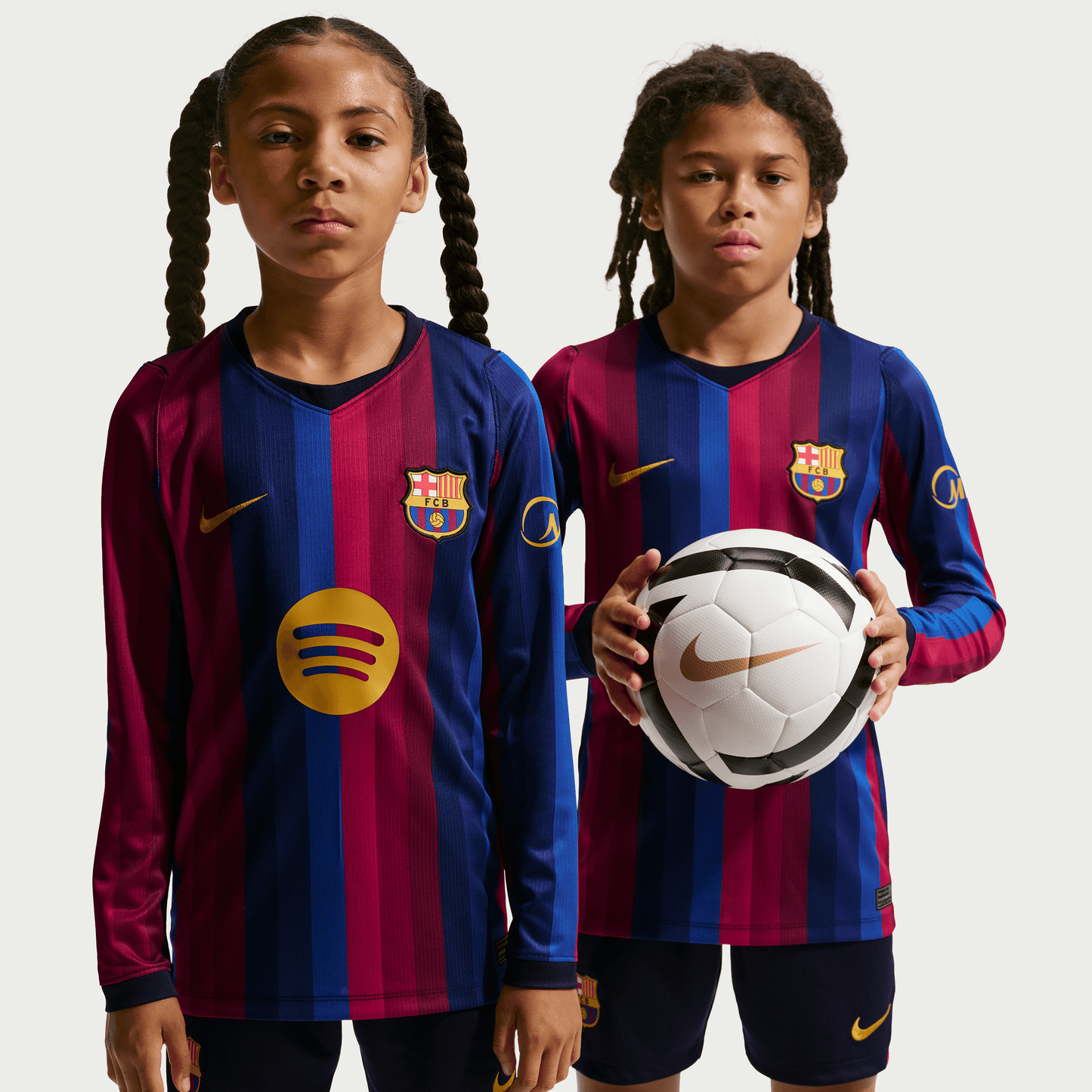 Nike Barcelona 26/27 Long Sleeve Home Jersey Youth
