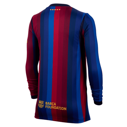 Nike Barcelona 26/27 Long Sleeve Home Jersey Youth