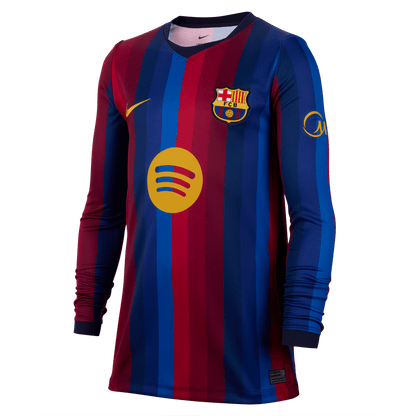 Nike Barcelona 26/27 Long Sleeve Home Jersey Youth