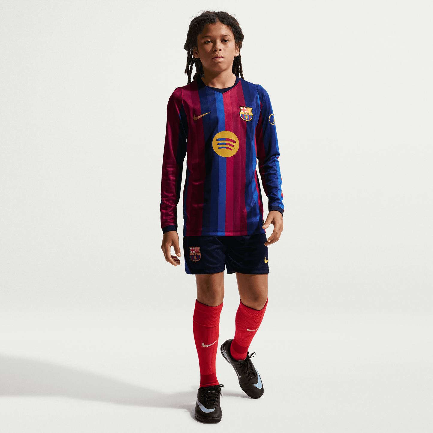 Nike Barcelona 26/27 Long Sleeve Home Jersey Youth