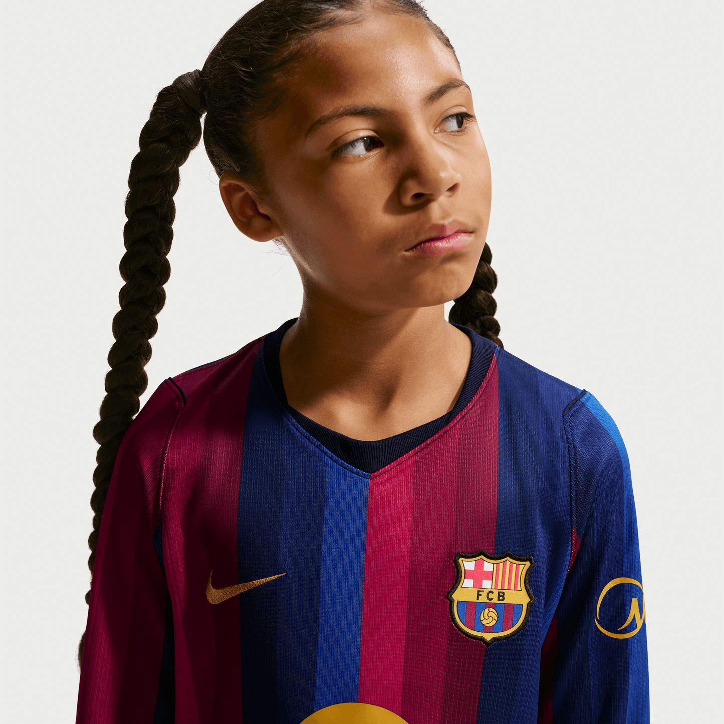 Nike Barcelona 26/27 Long Sleeve Home Jersey Youth