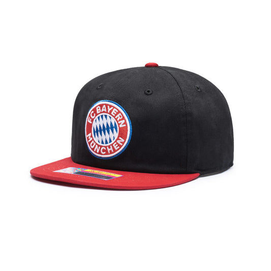 Bayern Munich Fan Ink Swingman Flat Peak Snapback Hat