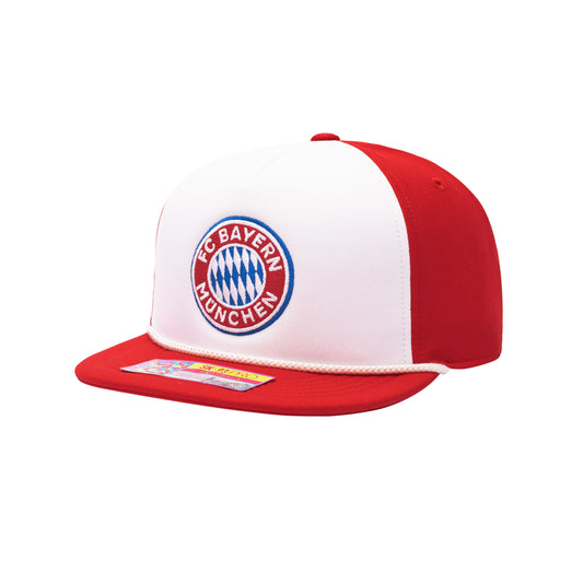 Bayern Munich Fan Ink Avalanche Snapback Flat Peak Hat