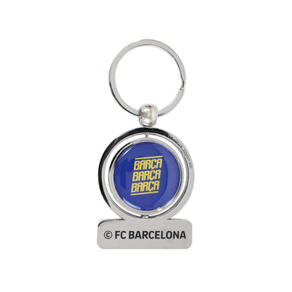 Barcelona Double-Sided Spinner Keychain