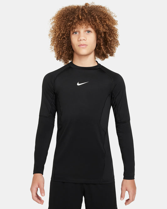 Nike Pro Dri-FIT Long Sleeve Shirt Youth Black