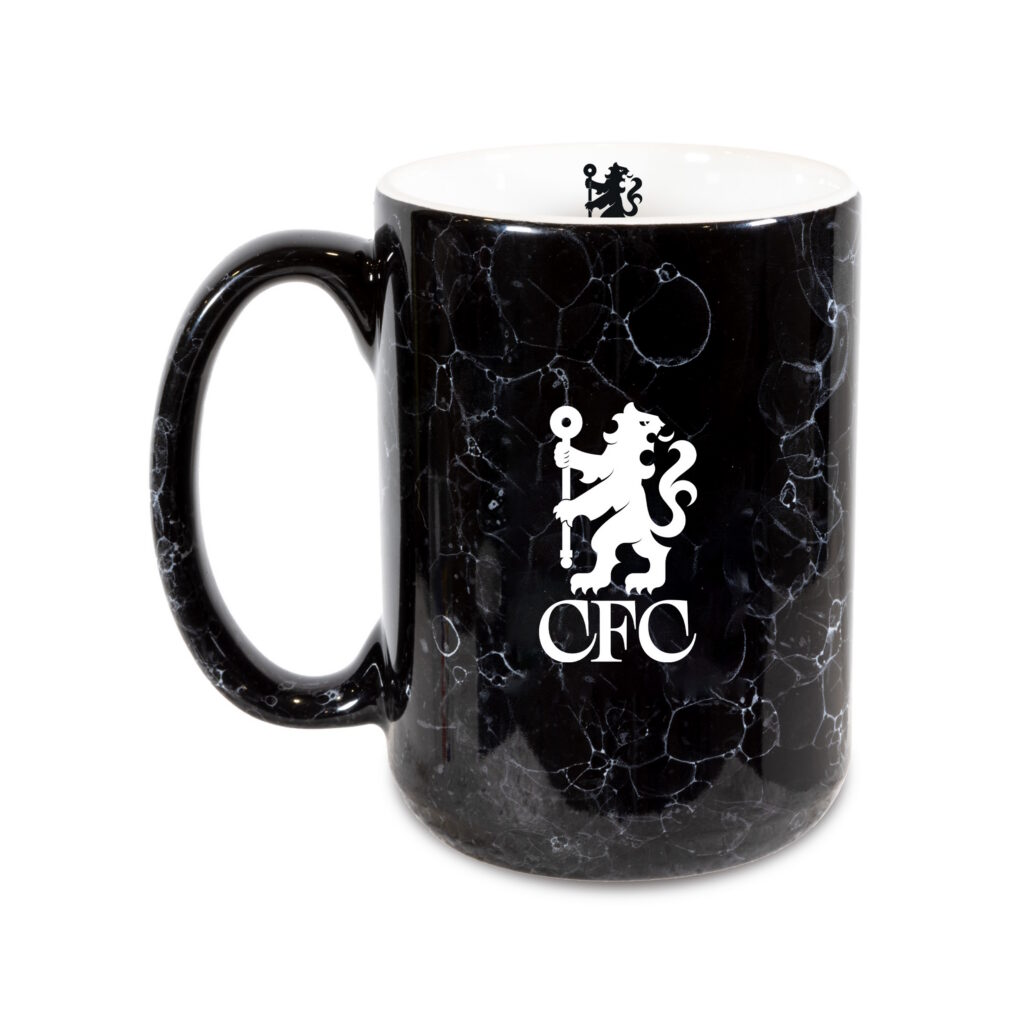 Chelsea Black Marble Mug (15 OZ)