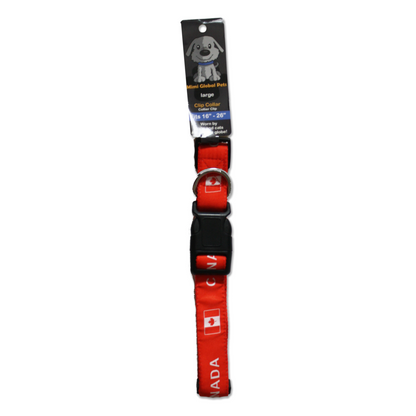 Canada Large Adjustable Dog Collar (Fits 16" to 26")