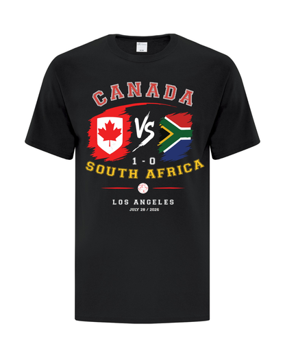 Canada vs South Africa 2026 Celebratory T-Shirt Black Youth
