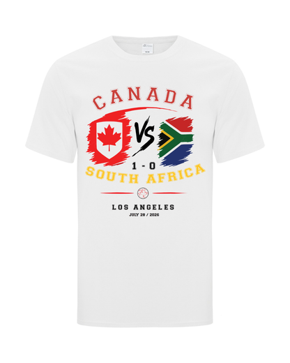 Canada vs South Africa 2026 Celebratory T-Shirt White