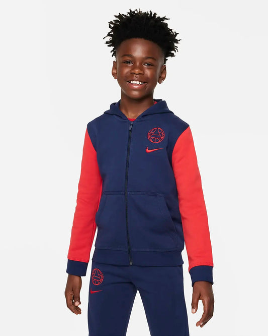 Nike Paris Saint-Germain Club Full Zip Hoodie Youth