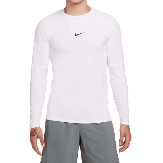 Nike Pro Dri-FIT Slim Long Sleeve Shirt White