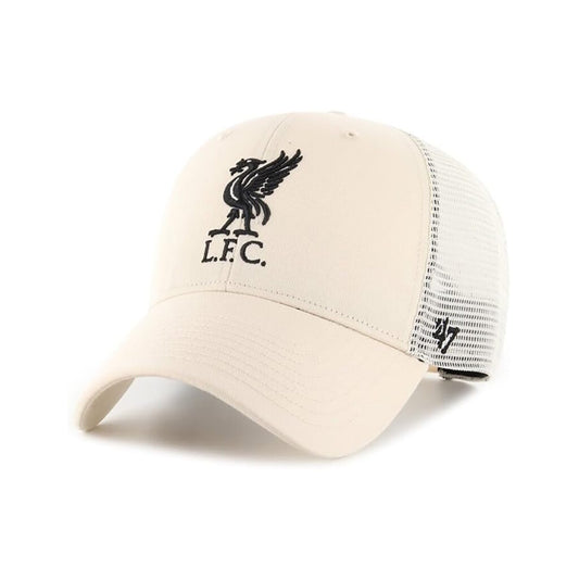 Liverpool 47 Beige & White Snapback Trucker Hat