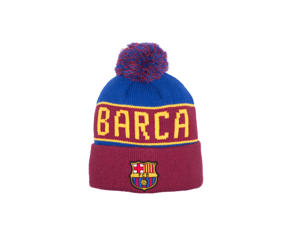 Barcelona Benchwarmer Fan Ink Pom Beanie