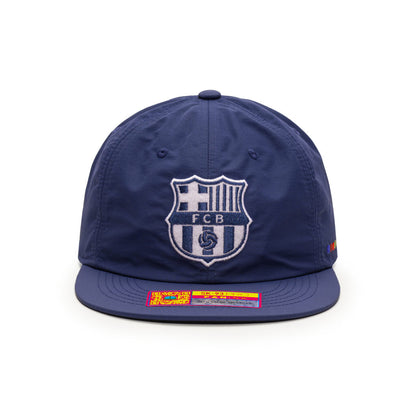 Barcelona Pipeline Flat Peak Snapback Hat (Fan Ink)