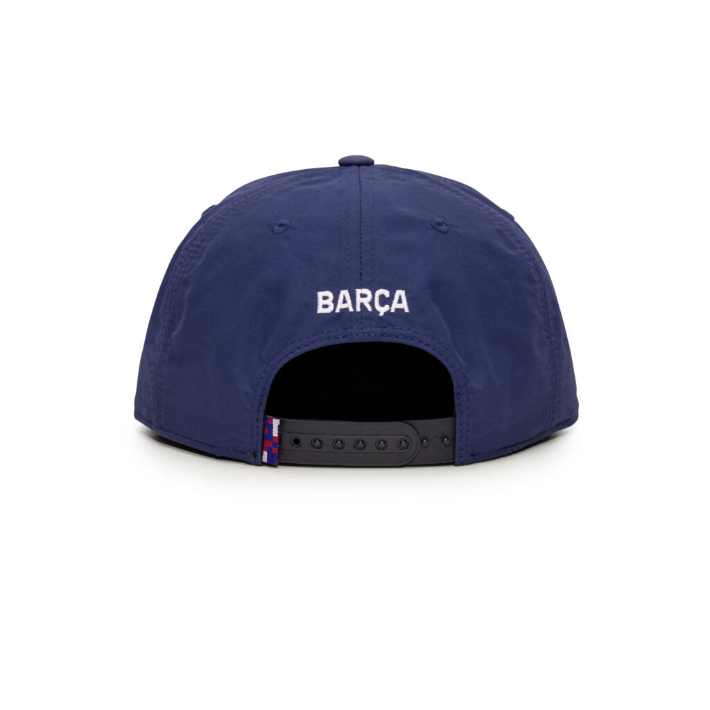 Barcelona Pipeline Flat Peak Snapback Hat (Fan Ink)