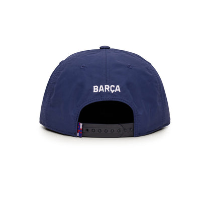 Barcelona Pipeline Flat Peak Snapback Hat (Fan Ink)
