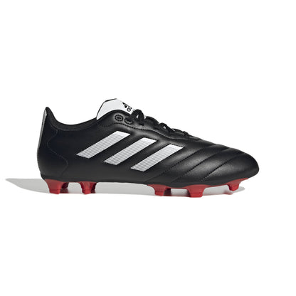 Chaussures de football Adidas Goletto VIII pour terrain sec, noir/blanc