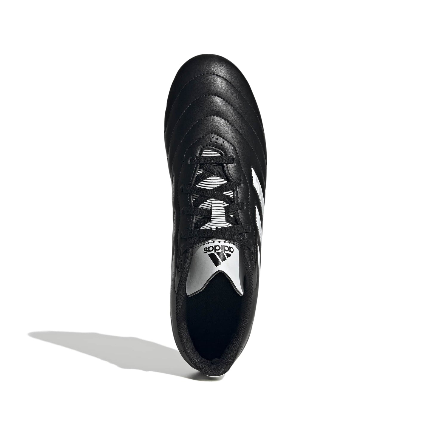 Chaussures de football Adidas Goletto VIII pour terrain sec, noir/blanc
