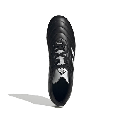 Chaussures de football Adidas Goletto VIII pour terrain sec, noir/blanc