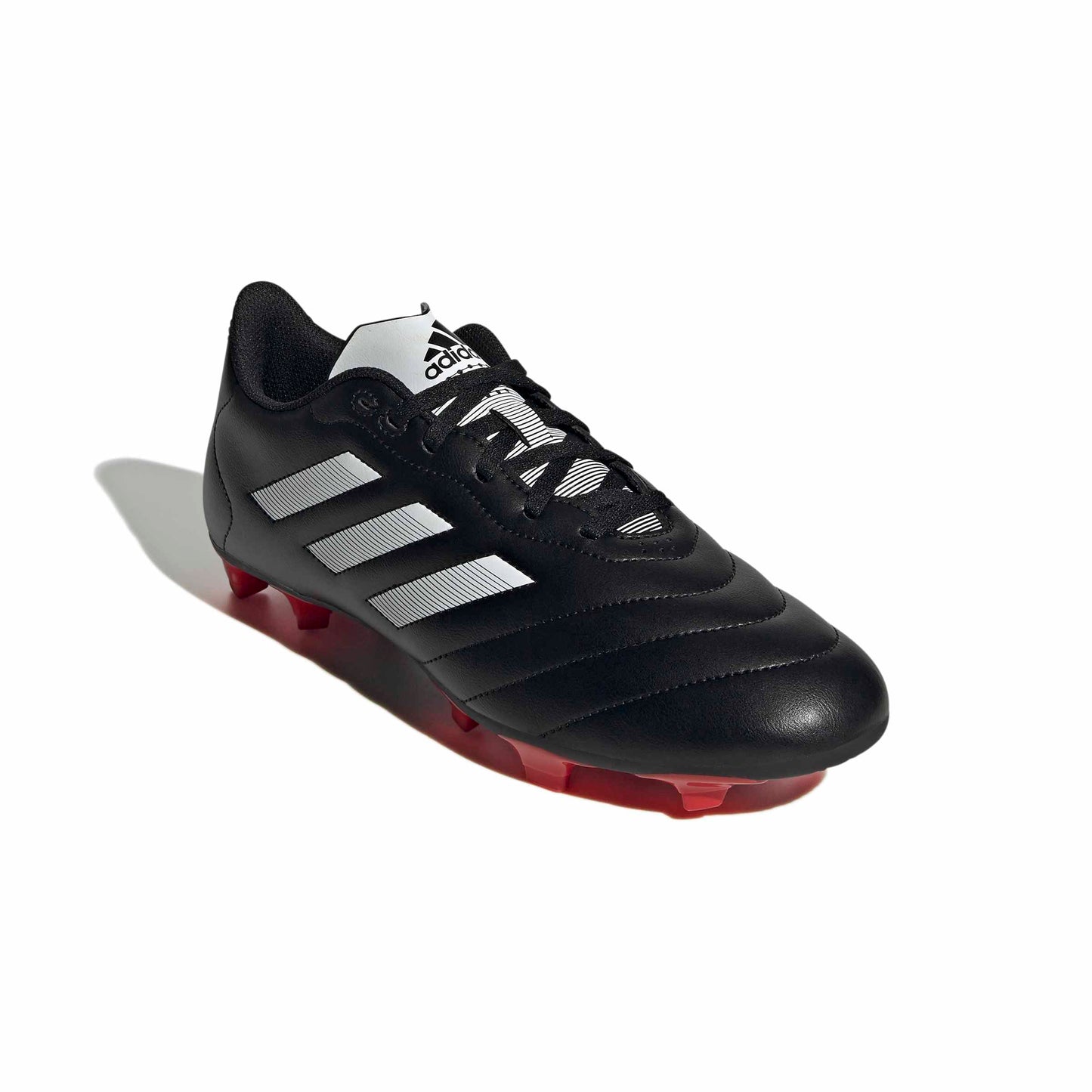 Chaussures de football Adidas Goletto VIII pour terrain sec, noir/blanc