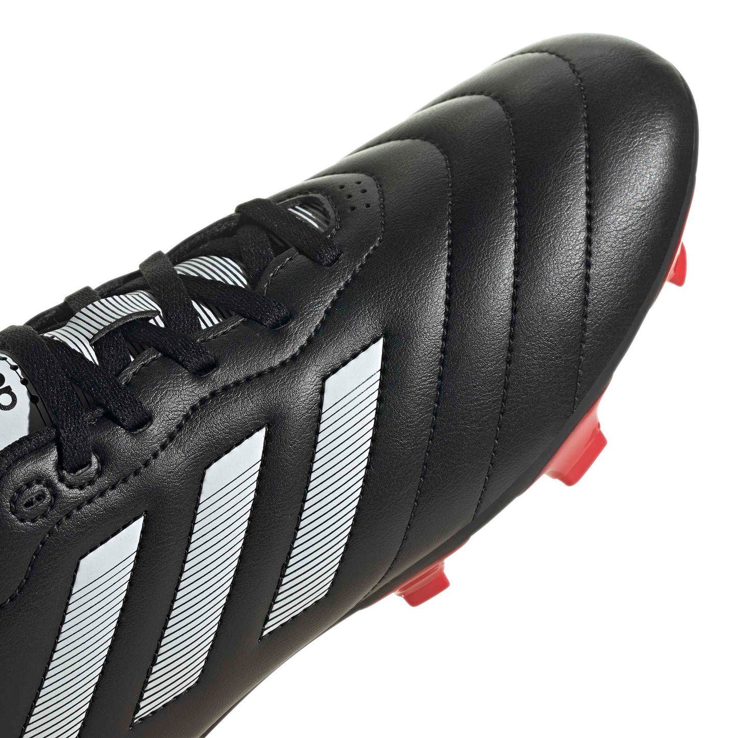 Chaussures de football Adidas Goletto VIII pour terrain sec, noir/blanc