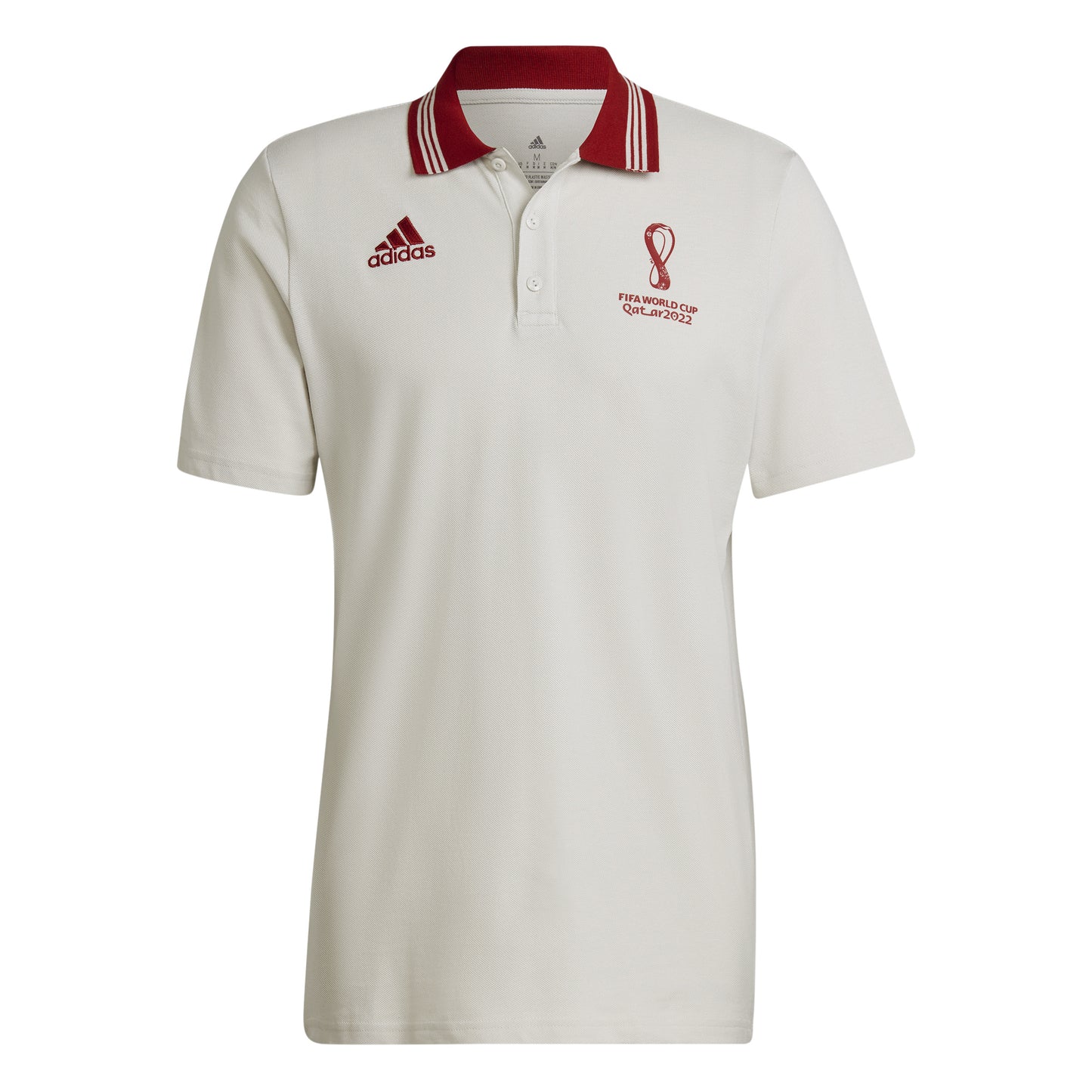 Polo Adidas officiel avec emblème de la Coupe du Monde de la FIFA 2022