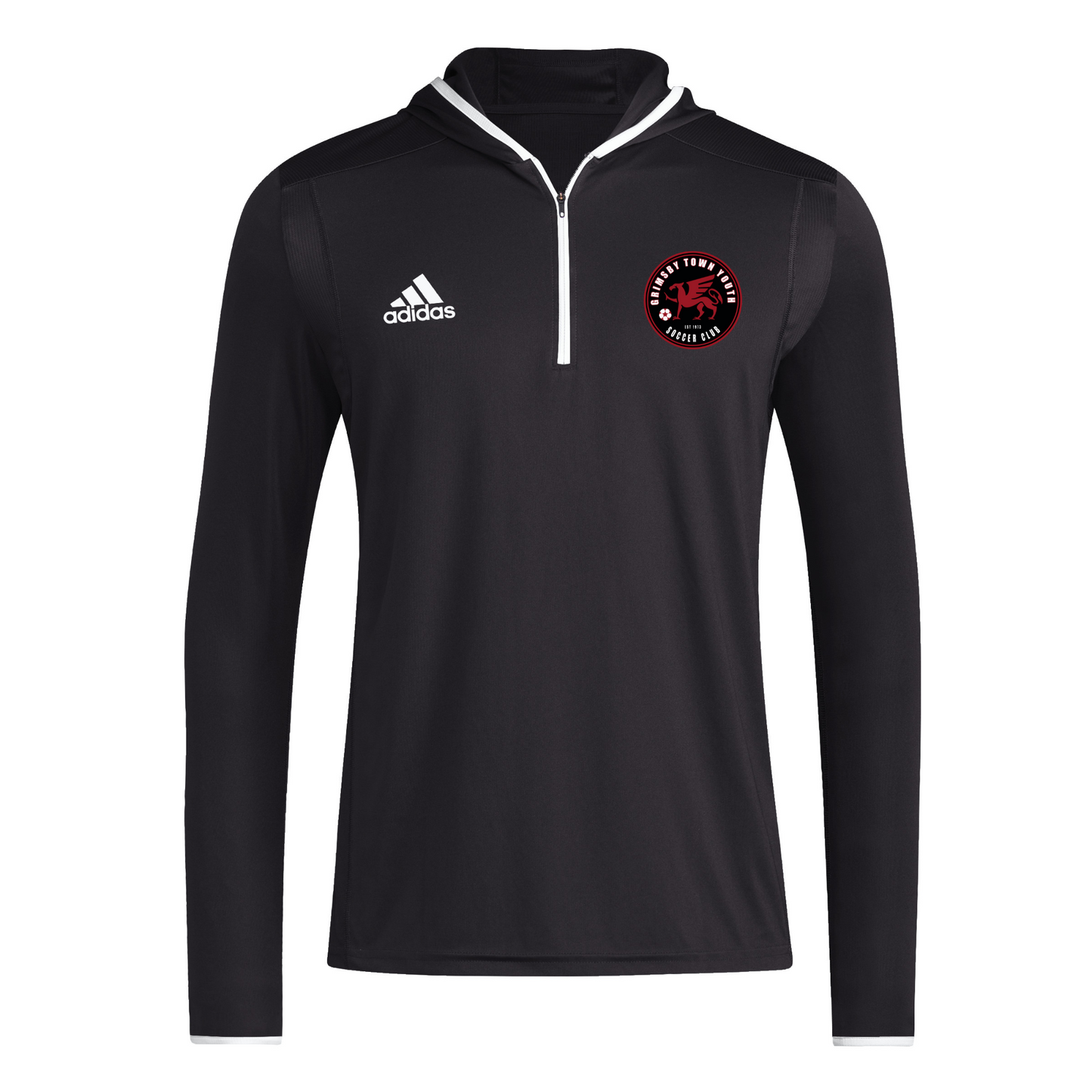 Grimsby Town SC Team Issue 1/4 Zip Hoodie Black