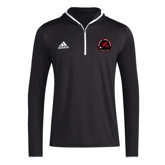 Grimsby Town SC Team Issue 1/4 Zip Hoodie Black