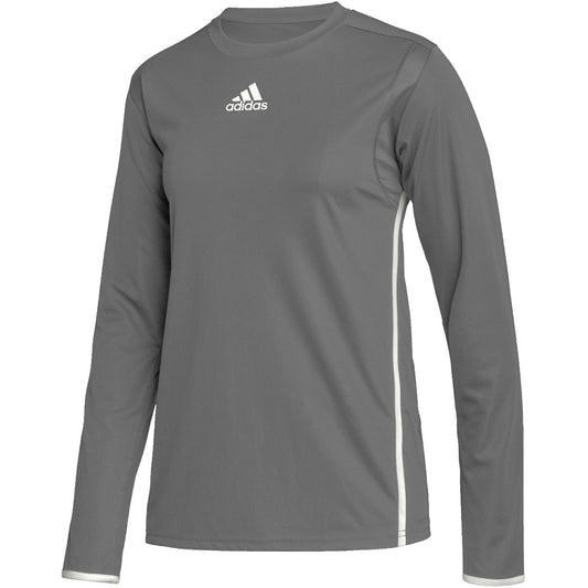 Adidas Team Issue Long Sleeve Jersey Grey Women's